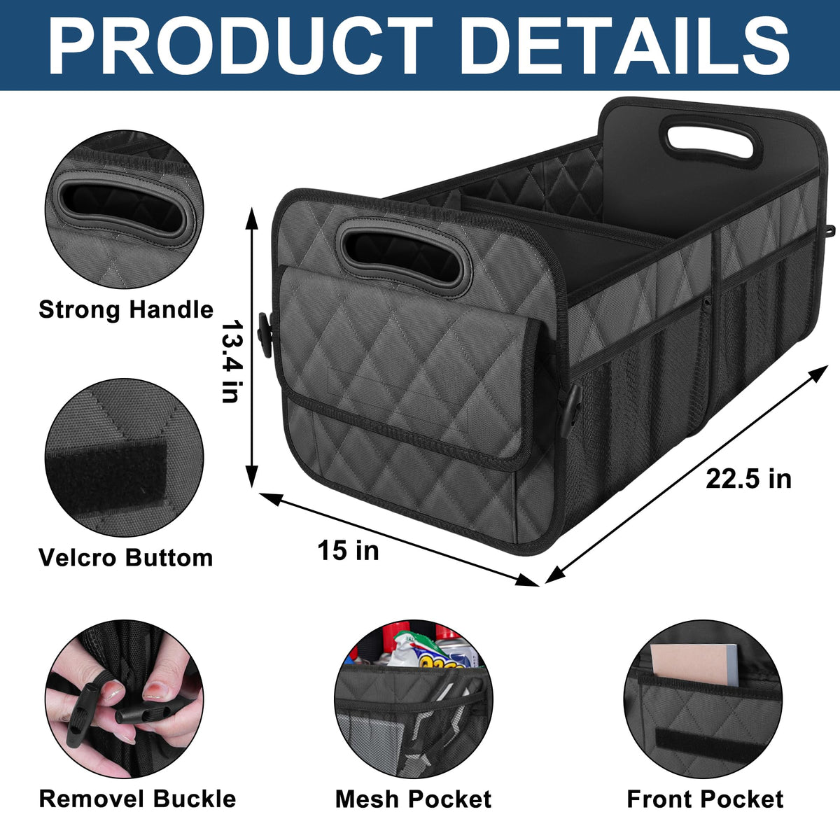 Deosk folded flat for storage showing space-saving benefit