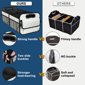 Deosk collapsed flat for compact storage and easy stow-away benefit