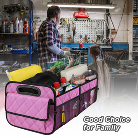 Deosk folded at home showing multifunctional storage and convenience benefit