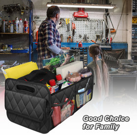 Deosk used in a garage holding tools showing versatile home storage benefit