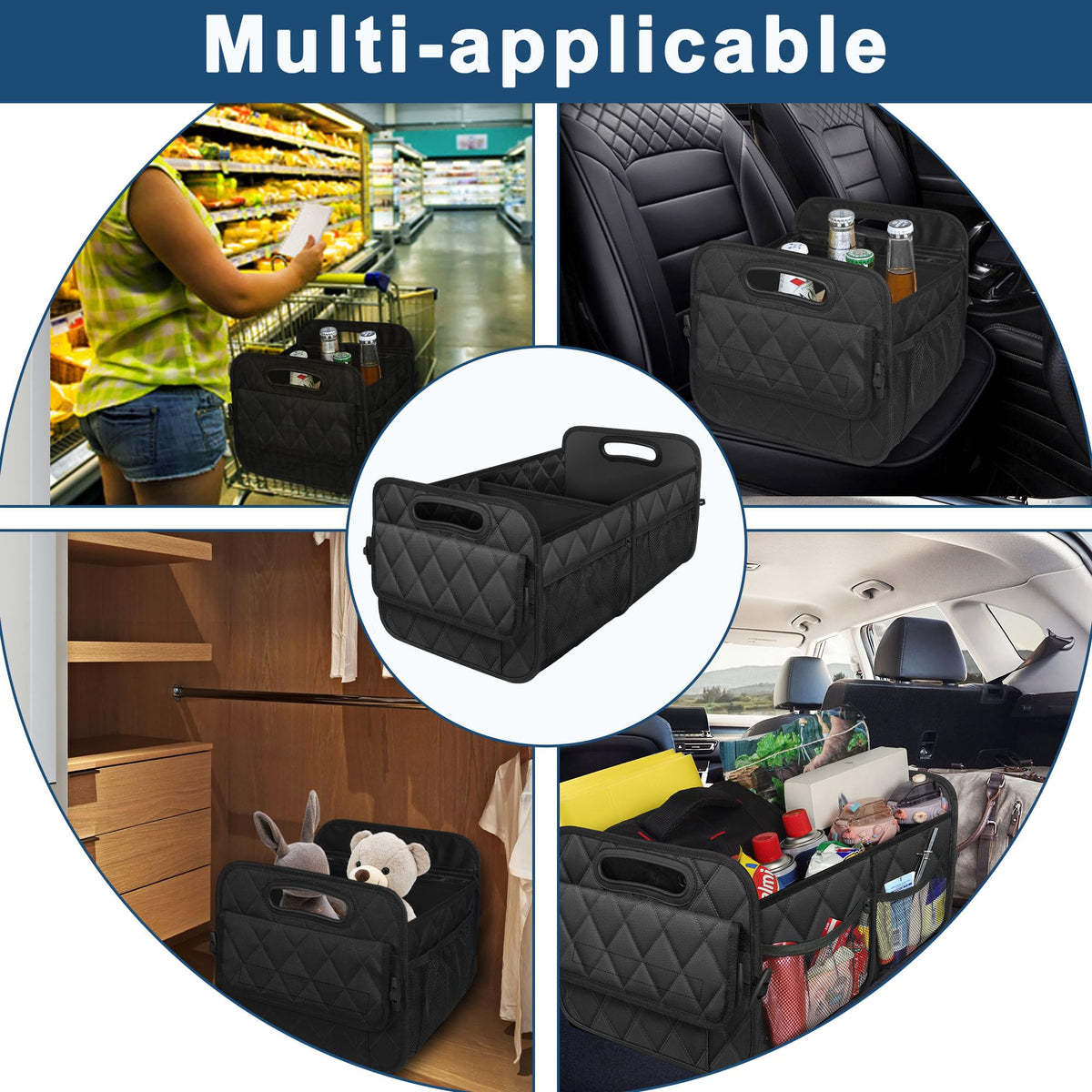 Deosk side pocket and label detail highlighting quick-access organization benefit