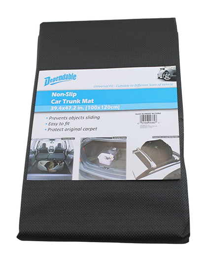 Dependable Industries trunk mat front view shows full coverage and protection