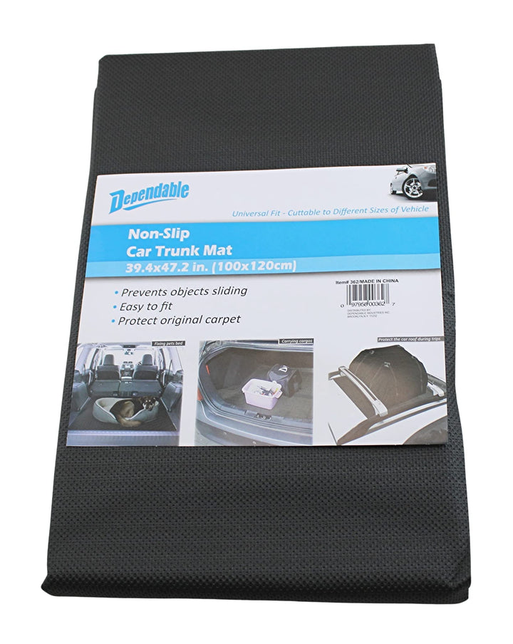 Dependable Industries trunk mat front view shows full coverage and protection