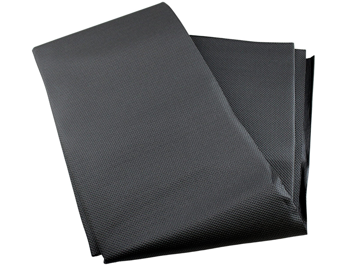 Dependable Industries mat under toolbox protecting garage floor from scratches
