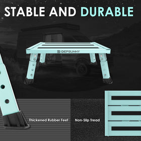 DEPSUNNY folded legs under platform for compact, easy storage