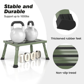 DEPSUNNY folded legs beneath platform demonstrating compact, space-saving storage