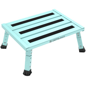 DEPSUNNY front view of green adjustable step for safer RV entry