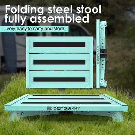 DEPSUNNY step showing three adjustable height positions for fit