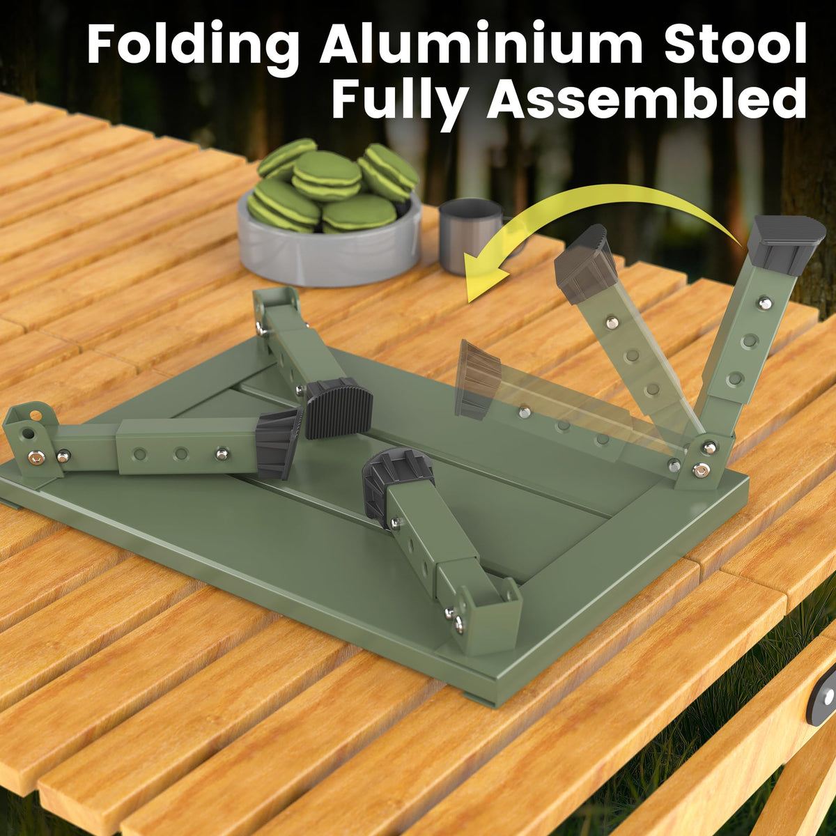 DEPSUNNY adjustable leg detail showing secure height locks for stability