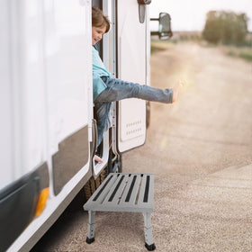DEPSUNNY pictured at a campsite near a camper to show outdoor convenience
