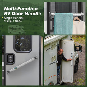 DEPSUNNY lifestyle shot of RV screen door open showing improved access