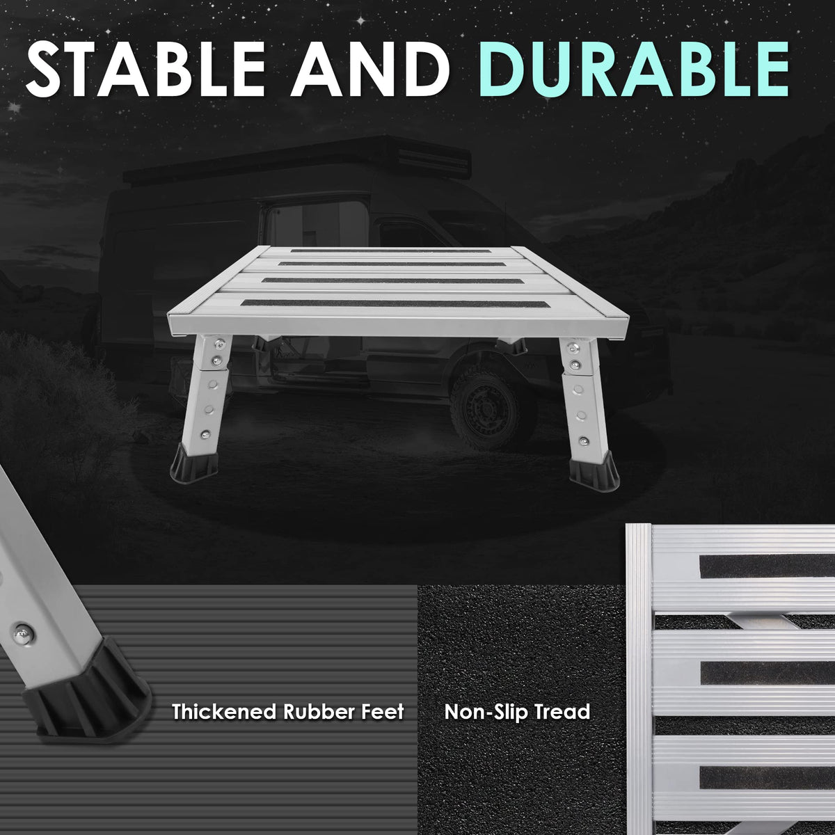 DEPSUNNY textured platform close-up providing anti-slip grip and secure footing