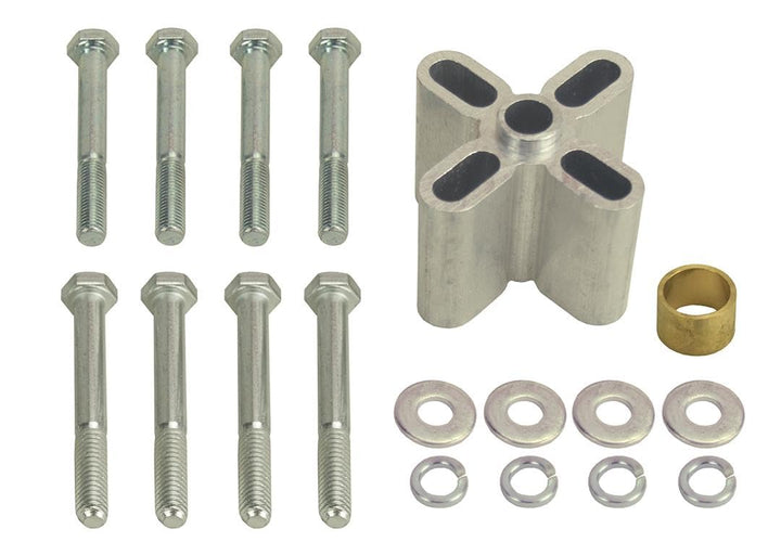 Derale 31515 front view showing spacer profile and pilot for accurate centering