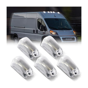 DERMOKA front view of clear-lens cab roof light showing clean OEM look and improved visibility