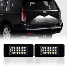 DERMOKA front view license plate light showing fit and crisp illumination