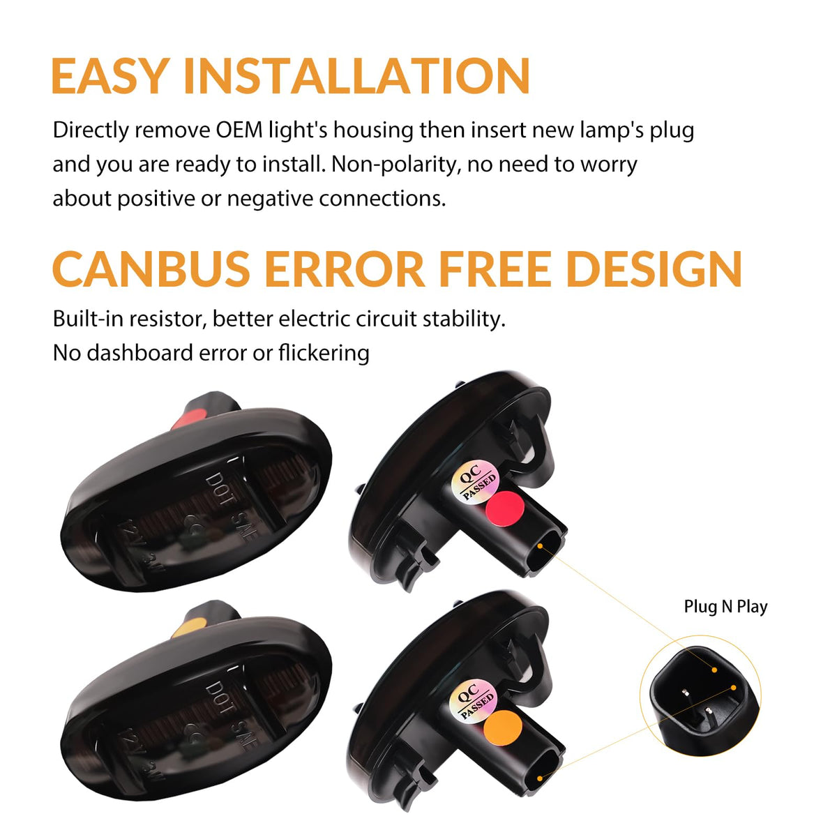 DERMOKA LED chips and plug connector detail for easy plug-and-play benefit