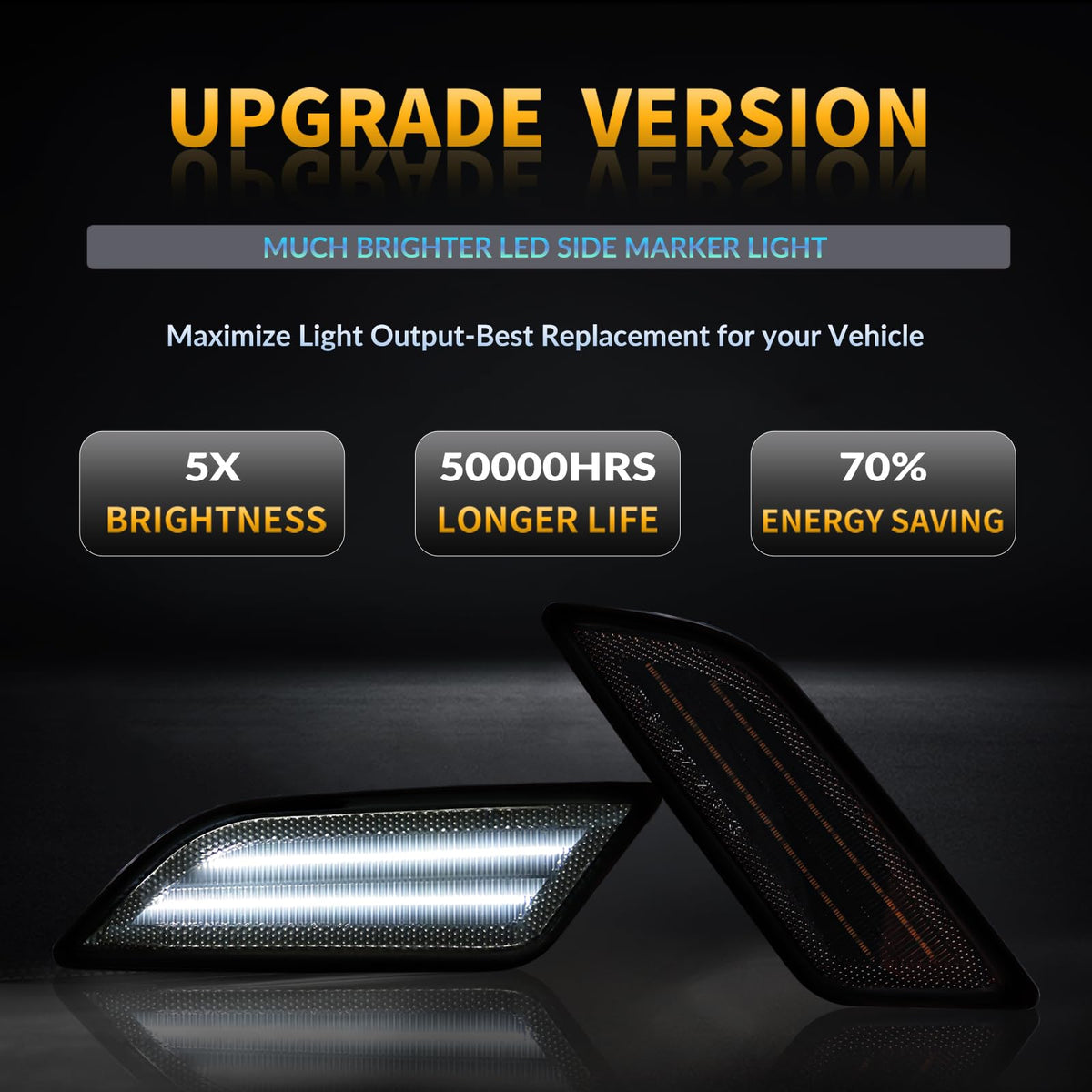 DERMOKA LED chip detail highlighting bright white output and improved visibility benefit