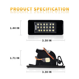DERMOKA illuminated license plate at night demonstrating brighter visibility