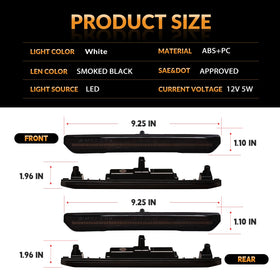 DERMOKA package with four side marker lights included for full replacement
