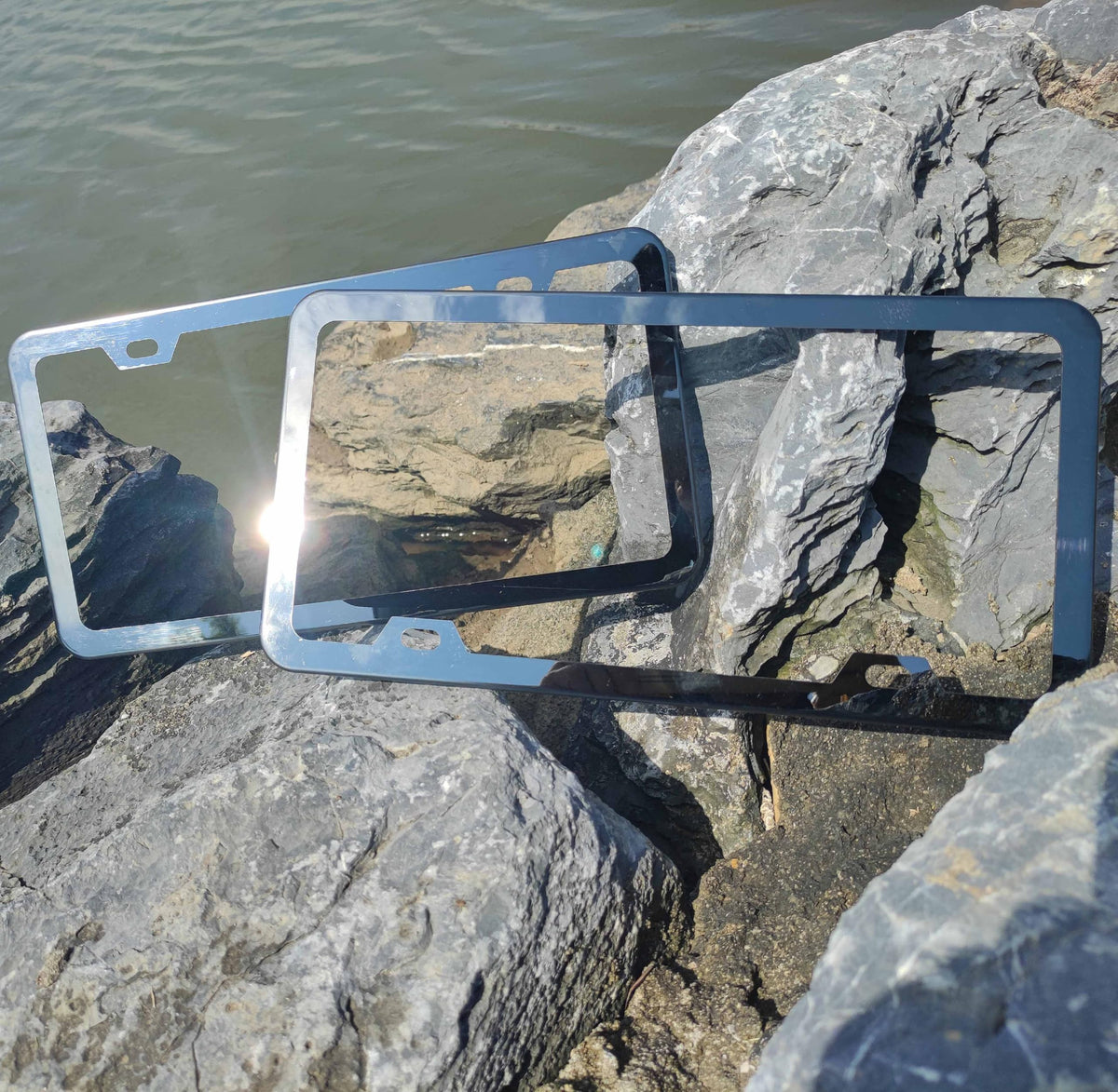 Deselen rear view showing mounting holes and stainless-steel construction for secure fit