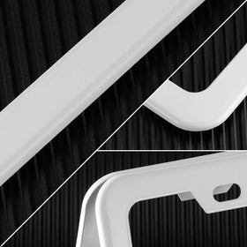 Deselen white close-up edge highlighting stainless steel strength
