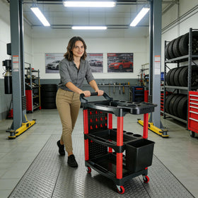 DESEQPT next to toolbox to show cart size and load capacity for planning