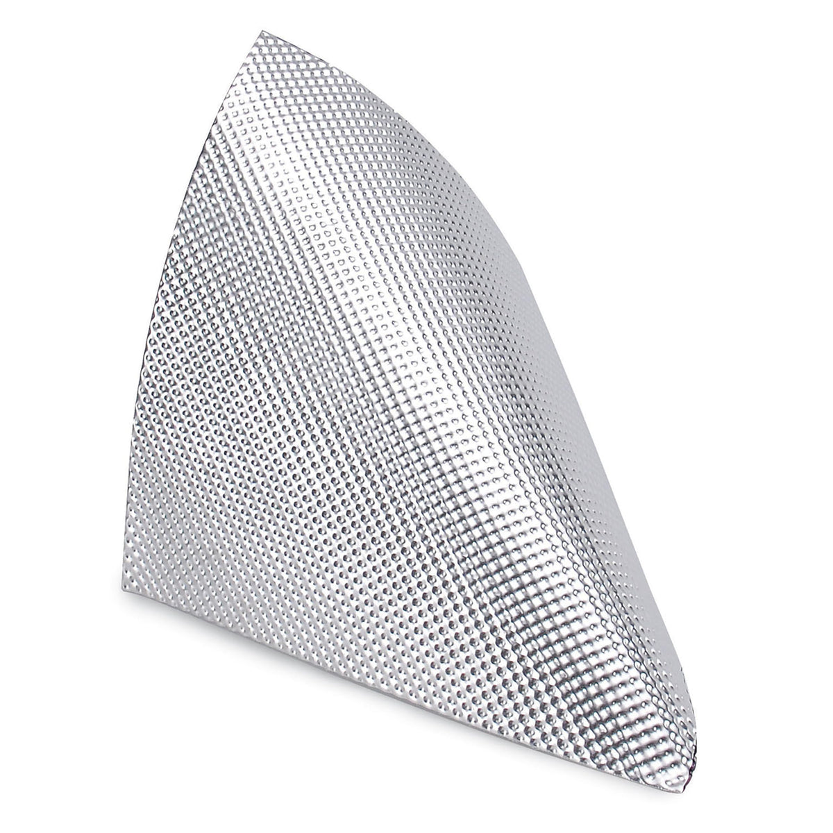 Design Engineering embossed aluminum surface closeup reflecting heat
