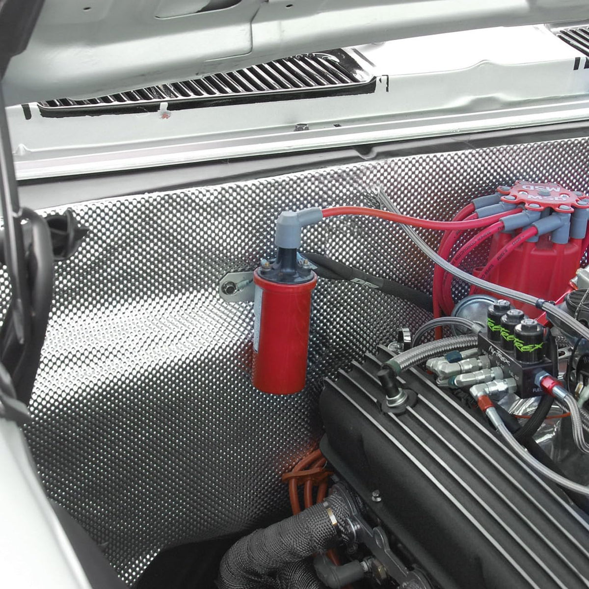 Design Engineering shield installed under hood protecting components