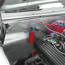 Design Engineering shield installed under hood protecting components