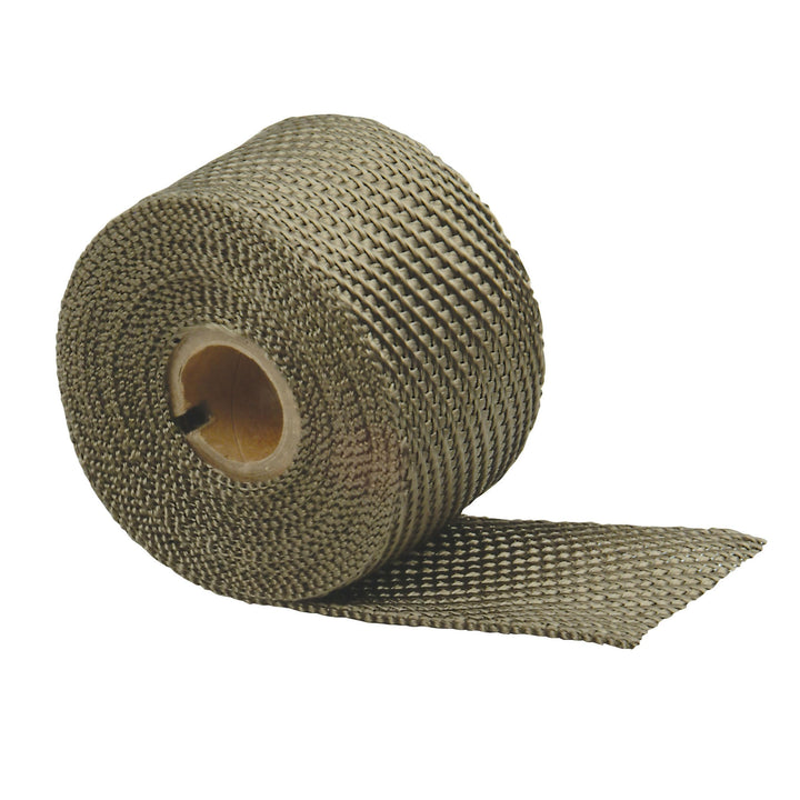 Design Engineering titanium wrap front view showing roll and texture protecting headers
