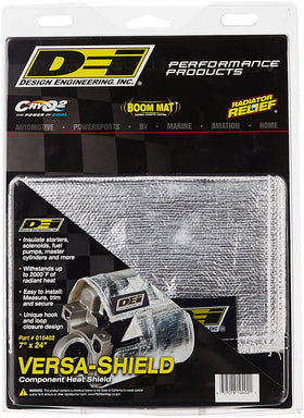 Design Engineering Versa-Shield close-up of aluminized reflective texture for heat deflection