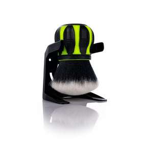 Detail Factory Curveball XL front view showing wide brush head and slick design benefit gentle coverage