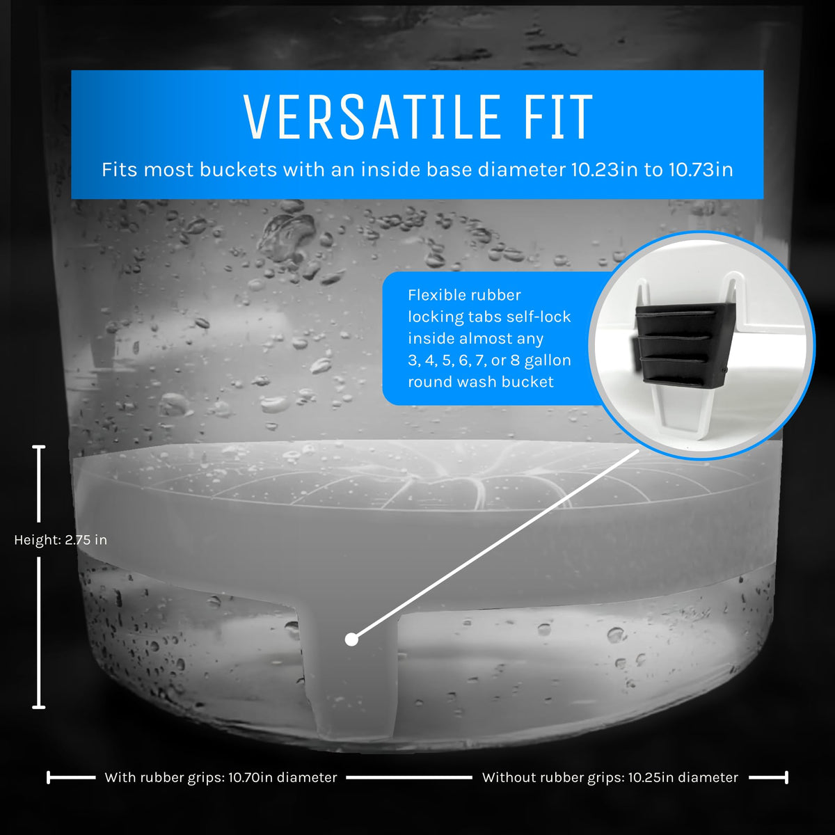 DETAIL GUARDZ weighted base detail showing stability during aggressive washing