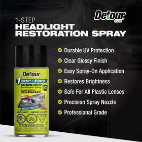 Detour Auto spray being applied by hand for quick restoration
