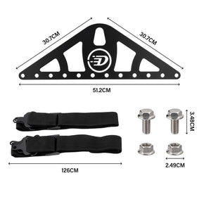 DETYI close-up of 1/4-inch steel thickness highlighting strength and stability benefit