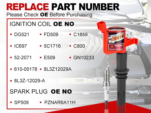 DETYI ignition kit packaging with both coils and plugs for matched tune-up