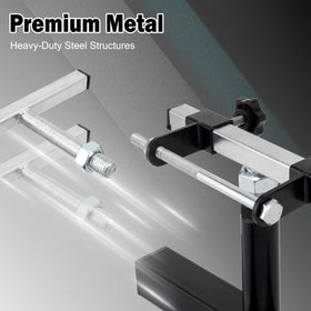 DETYI height adjustment detail with pin showing easy reconfiguration benefit
