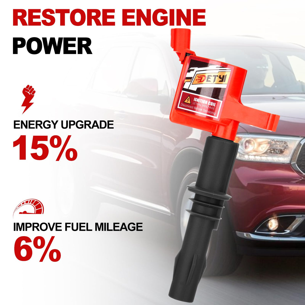 DETYI ignition kit in hand illustrating compact size and easy handling