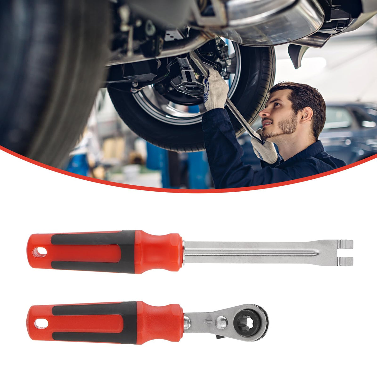 DETYI wrench beside ruler showing compact size for tight spaces