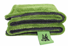 Devil Dog Microfiber packaging and label highlighting 1200 GSM durability