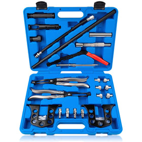 Devvicoo front packaging showing complete compressor kit and case, promotes organized transport