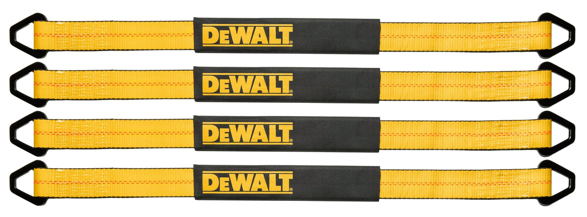 DEWALT coated steel D-ring close-up illustrating rust-resistant hardware strength