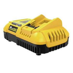DEWALT DCB118R next to ruler for scale showing compact footprint and portability