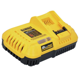 DEWALT DCB118R with FLEXVOLT battery mounted demonstrating rapid 6Ah recharge