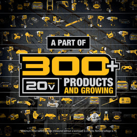 DEWALT brushless motor label highlighting efficient, long-lasting performance