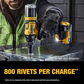 DEWALT handheld size comparison demonstrating comfortable, low-fatigue grip
