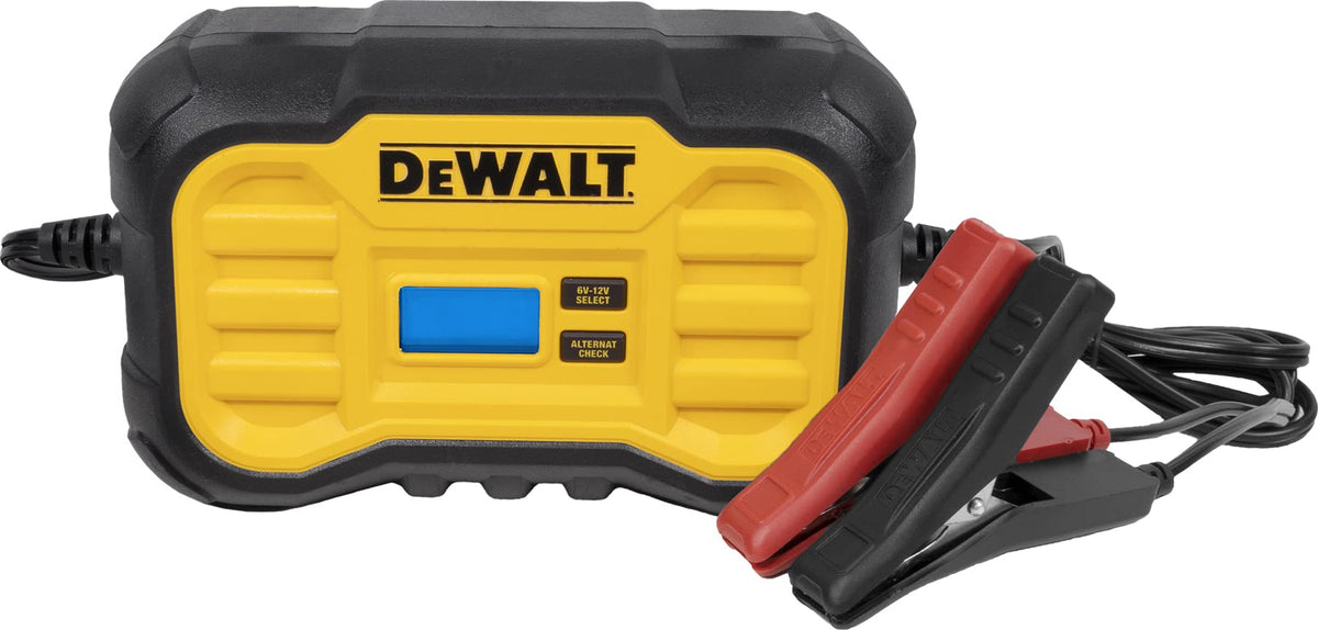 DEWALT DXAEC10 front view showing controls and ports for easy identification and use