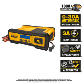 DeWalt DXAEC100 heavy duty clamps close up providing secure connection and safety