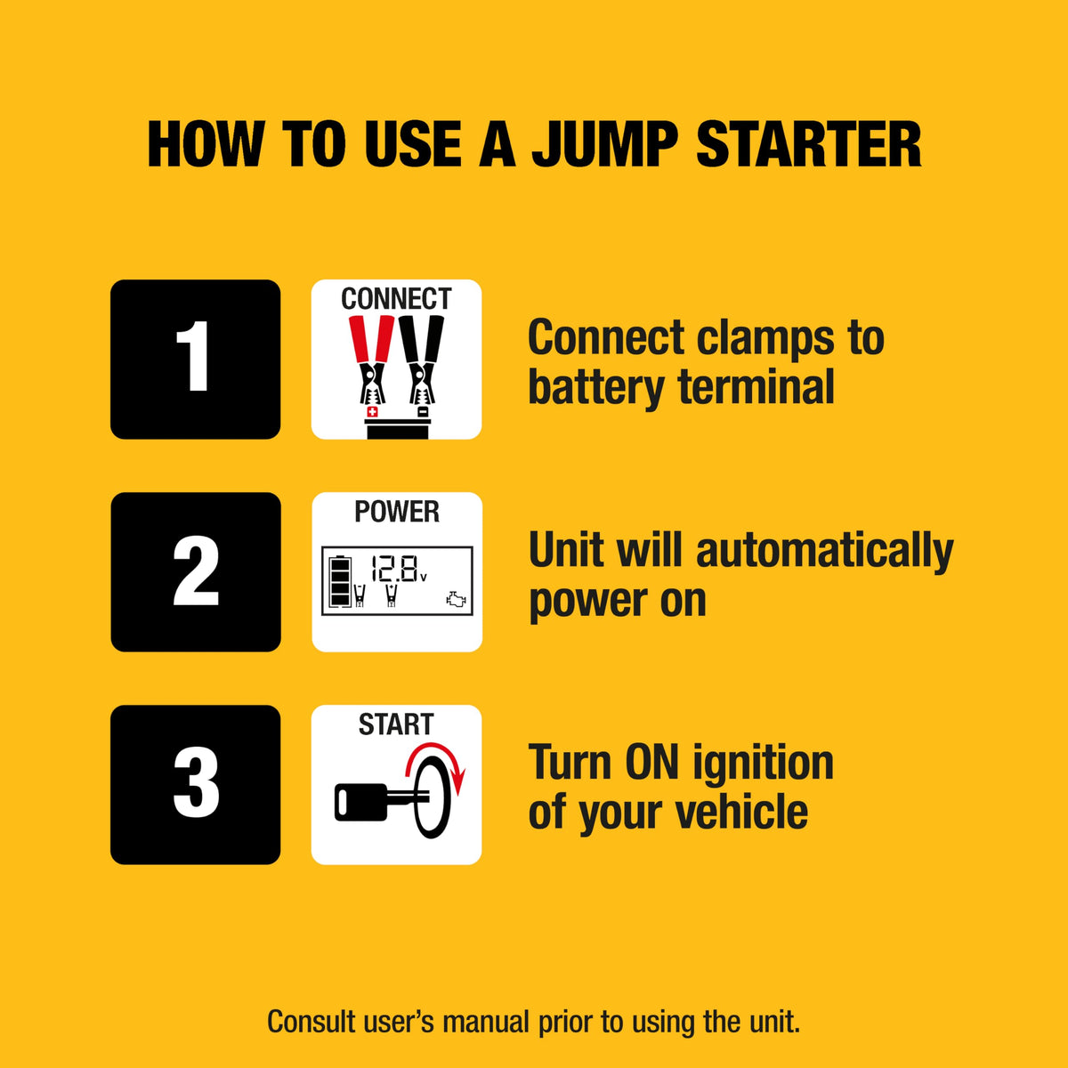 DEWALT unit next to a backpack showing compact scale and easy vehicle storage