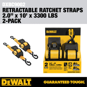 DEWALT compact storage with strap retracted demonstrating neat, tangle-free storage